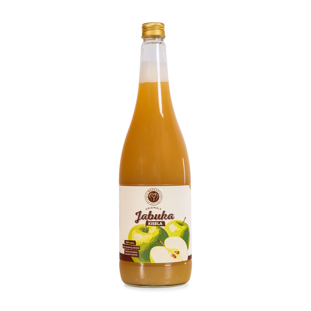 100% sok od kisele jabuke - 1 l
