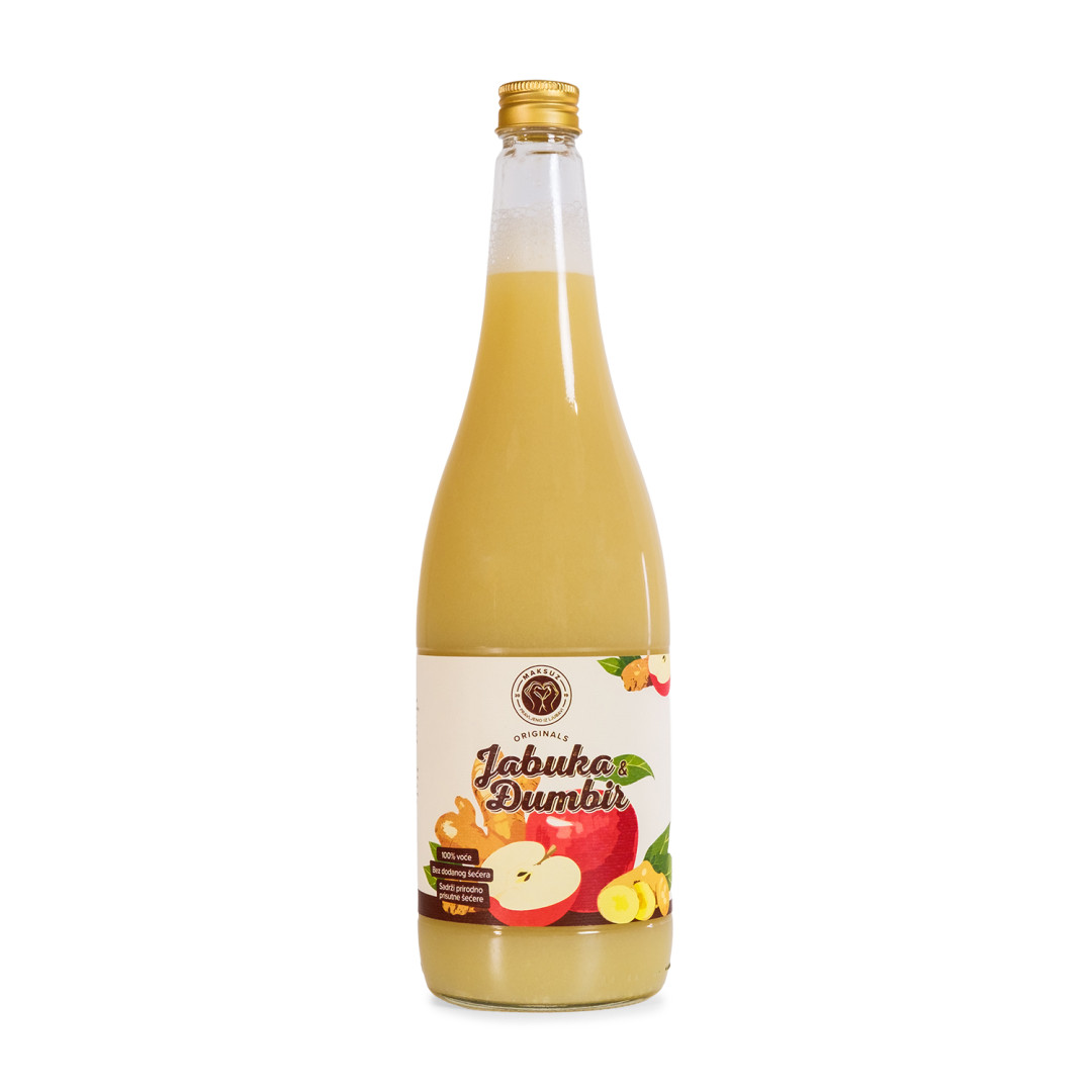 100% sok od jabuke i đumbira - 1 l