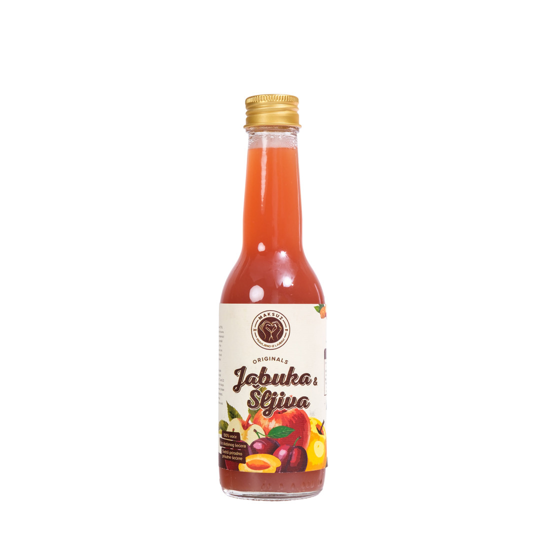 100% sok od jabuke i šljive - 250 ml